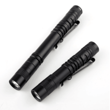 Super Bright Portable 3w Cheap pen torch light Mini aluminum alloy Waterproof tiny Pen Flashlight with clip